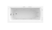 Ванна гідромасажна акрилова прямокутна Roca Linea Effects Gold Option 150х70 см білий A24T016000