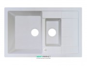 Мойка для кухни Adamant Anila Plus 780х500 мм искусственный гранит белый 4824296100901