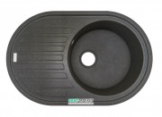Мойка для кухни Adamant Ellipsis 770х500 мм искусственный гранит серый 4824296101004
