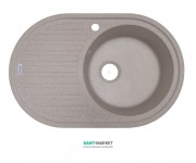 Мойка для кухни Adamant Ellipsis 770х500 мм искусственный гранит терра 4824296101007