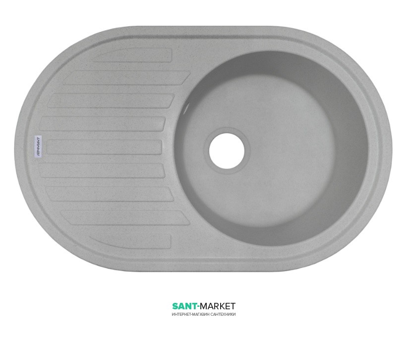 Мойка для кухни Adamant Ellipsis 770х500 мм искусственный гранит old stone 4824296101010