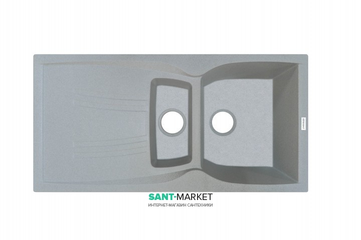 Мойка для кухни Adamant New line plus 980х500 мм искусственный гранит светло-серый 4824296100809