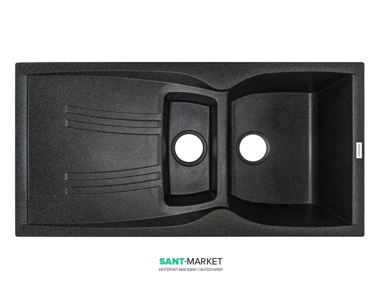 Мойка для кухни Adamant New line plus 980х500 мм искусственный гранит графит 4824296100813