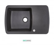 Мийка для кухні Adamant Optimaks 780х500 мм штучний граніт сірий 4824296101104