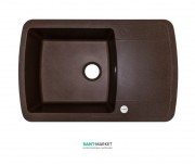 Мойка для кухни Adamant Optimaks 780х500 мм искусственный гранит коричневый 4824296101105