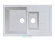 Мойка для кухни Adamant Anila Plus 780х500 мм искусственный гранит белый 4824296100901
