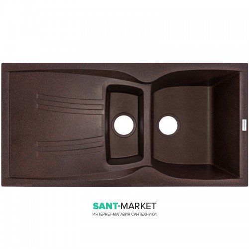 Мойка для кухни Adamant New line plus 980х500 мм искусственный гранит mokko 4824296100812