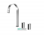 Змішувач для раковини TOTO Contemporary виразний на 3 отвори двухвентильний хром DL225-1