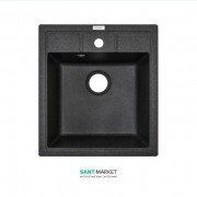 Мийка для кухні Adamant Brick 460х515 мм штучний граніт графіт 4824296101213
