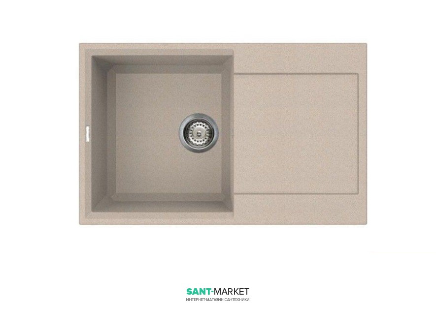 Мийка для кухні Adamant Horizon 790х500 мм штучний граніт сахара 4824296101502