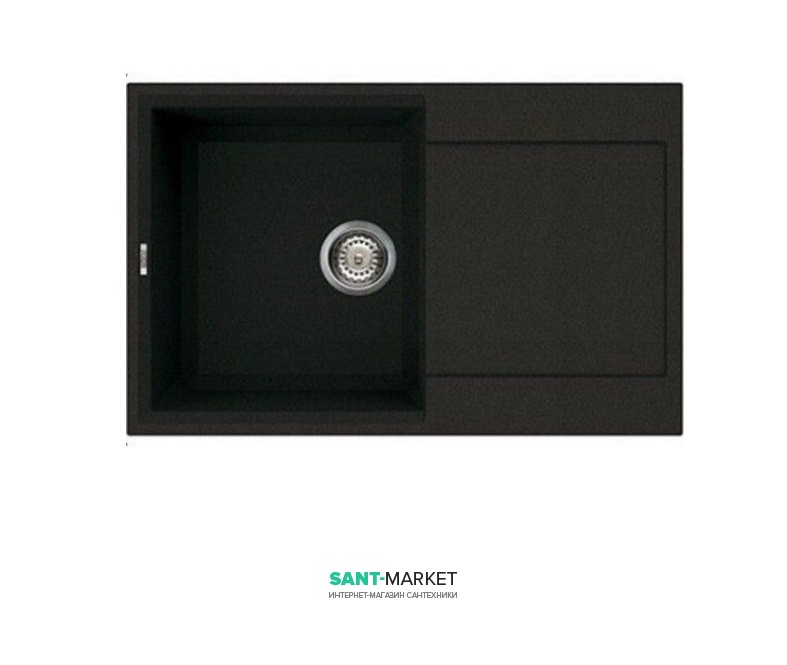 Мойка для кухни Adamant Horizon 790х500 мм искусственный гранит черный 4824296101503