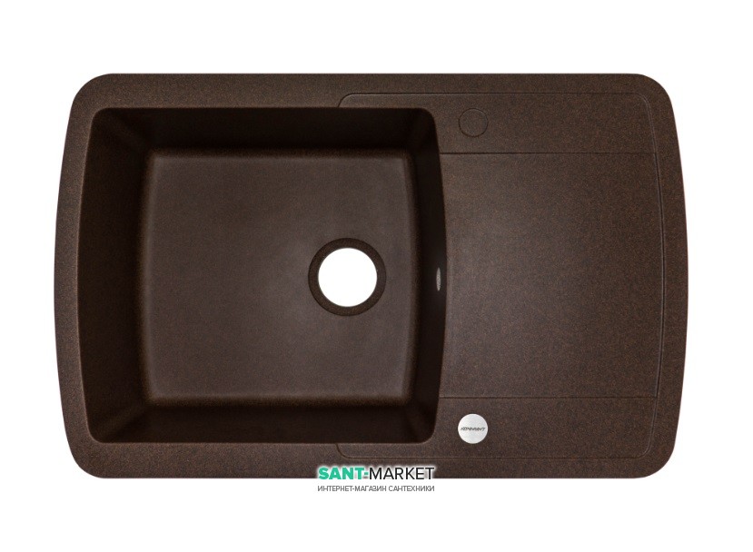 Мойка для кухни Adamant Optimaks 780х500 мм искусственный гранит mokko 4824296101112