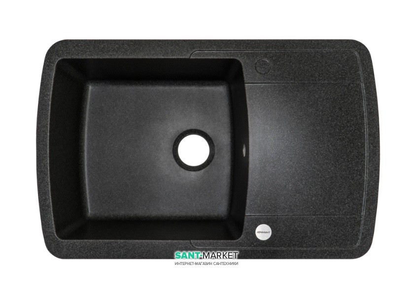 Мойка для кухни Adamant Optimaks 780х500 мм искусственный гранит графит 4824296101113