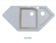 Мийка для кухні Adamant Spirit 1000х500 мм штучний граніт білий 4824296101301