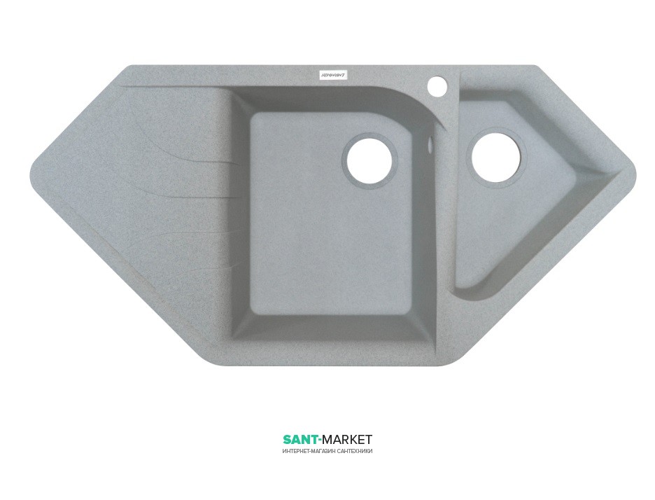 Мийка для кухні Adamant Spirit 1000х500 мм штучний граніт світло-сірий 4824296101309