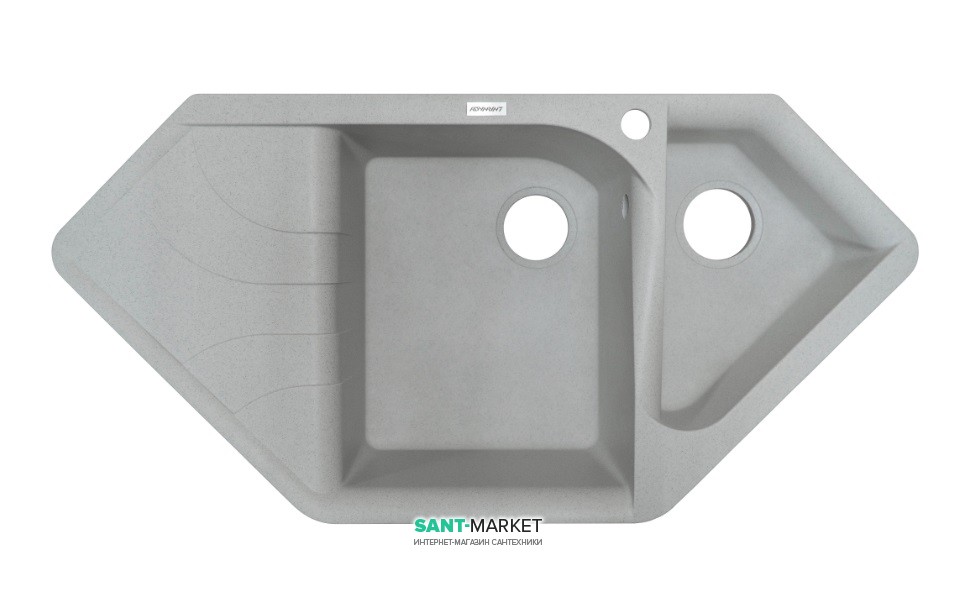 Мойка для кухни Adamant Spirit 1000х500 мм искусственный гранит old stone 4824296101310