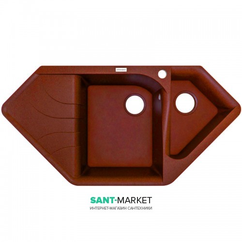 Мойка для кухни Adamant Spirit 1000х500 мм искусственный гранит terracotta 4824296101311