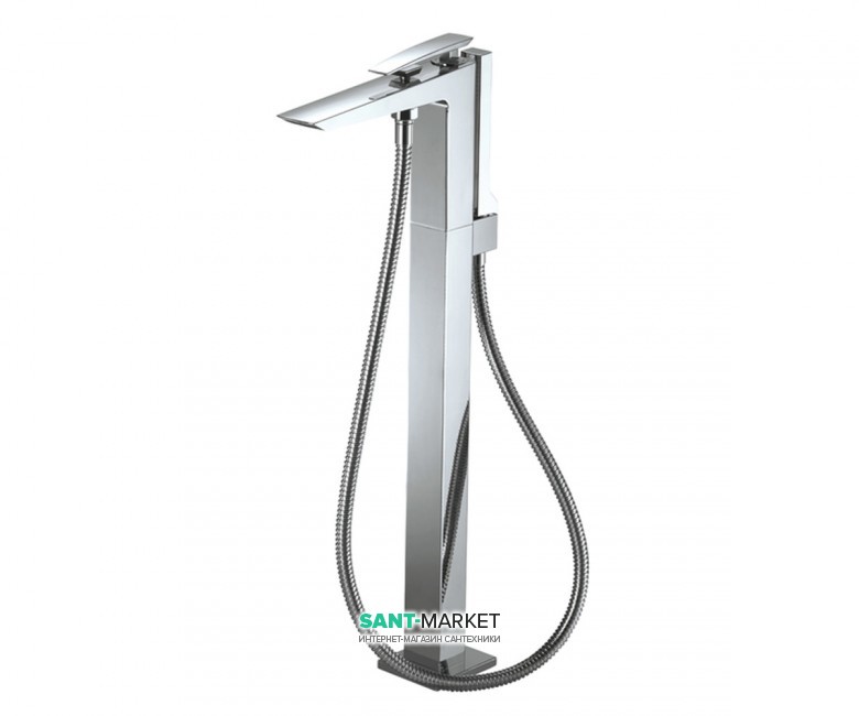 Змішувач для ванни TOTO Jewelhex підлоговий з душовою лійкою одноважільний хром DM324CF