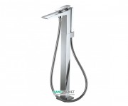 Змішувач для ванни TOTO Jewelhex підлоговий з душовою лійкою одноважільний хром DM324CF