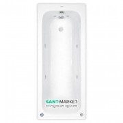 Ванна гідромасажна акрилова прямокутна PoolSpa Klio 160х70 система Economy 1 білий PHP6610SO1C0000