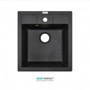 Мойка для кухни Adamant Brick 460х515 мм искусственный гранит графит 4824296101213