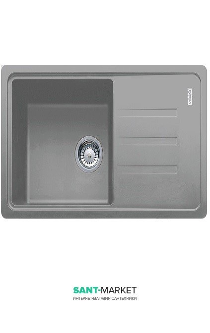 Мийка для кухні Adamant Slim 620х435 мм штучний граніт світло-сірий 4824296101409