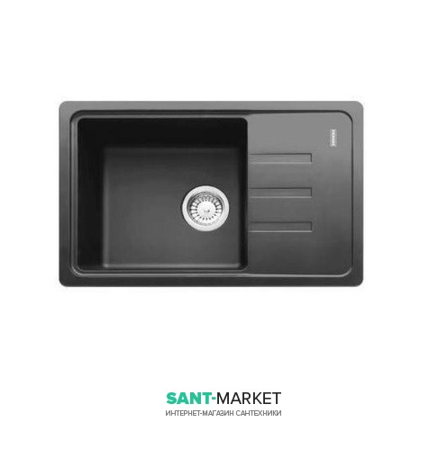 Мойка для кухни Adamant Slim 620х435 мм искусственный гранит графит 4824296101413