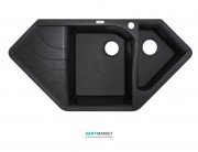 Мойка для кухни Adamant Spirit 1000х500 мм искусственный гранит черный 4824296101303
