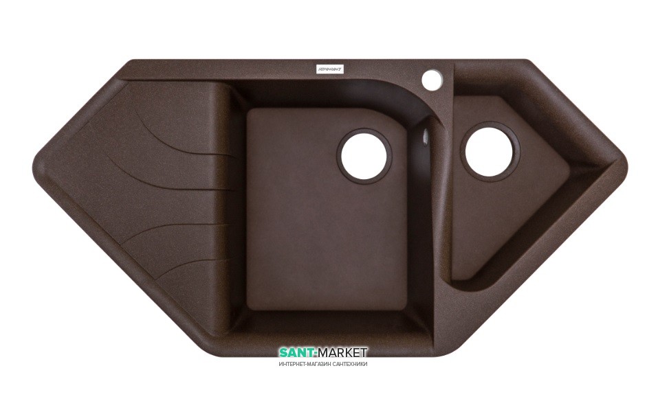 Мойка для кухни Adamant Spirit 1000х500 мм искусственный гранит коричневый 4824296101305