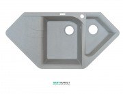 Мийка для кухні Adamant Spirit 1000х500 мм штучний граніт світло-сірий 4824296101309