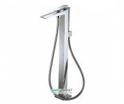 Смеситель для ванной TOTO Jewelhex напольный с душевой лейкой однорычажный хром DM324CF