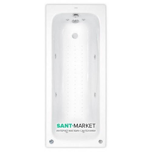 Ванна аэро- и гидромассажная акриловая прямоугольная PoolSpa Klio 160х70 система Economy 2 белый PHP6610SO2C0000