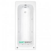 Ванна аэро- и гидромассажная акриловая прямоугольная PoolSpa Klio 160х70 система Titanium белый PHP6610STTC0000