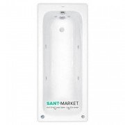 Ванна гідромасажна акрилова прямокутна PoolSpa Klio 160х70 система Economy 1 білий PHP6610SO1C0000