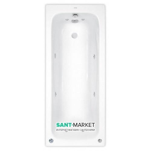 Ванна гідромасажна акрилова прямокутна PoolSpa Klio 160х70 система Smart 1 білий PHP6610ST1C0000