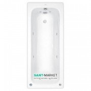 Ванна гідромасажна акрилова прямокутна PoolSpa Klio 160х70 система Smart 1 білий PHP6610ST1C0000