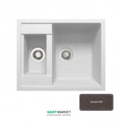 Мойка для кухни Adamant Duplex 615х500 мм искусственный гранит коричневый 4824296101605
