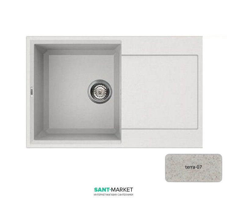 Мойка для кухни Adamant Horizon 790х500 мм искусственный гранит терра 4824296101507