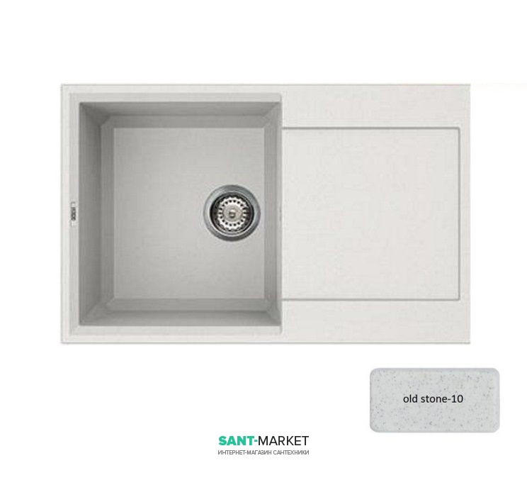 Мойка для кухни Adamant Horizon 790х500 мм искусственный гранит old stone 4824296101510