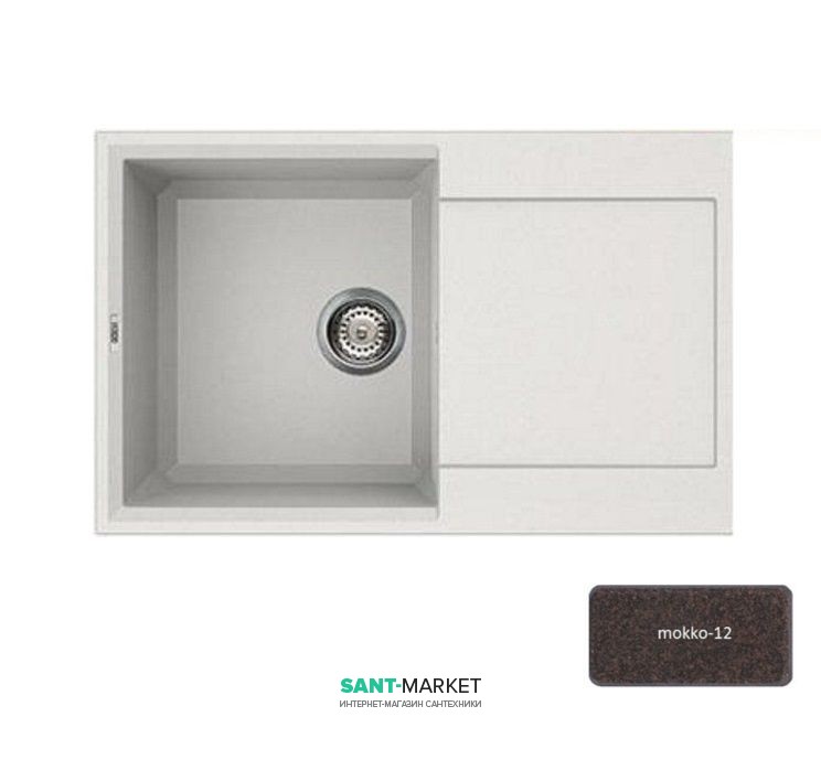 Мойка для кухни Adamant Horizon 790х500 мм искусственный гранит mokko 4824296101512
