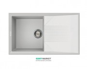 Мийка для кухні Adamant Novak 860х500 мм штучний граніт білий 4824296102001