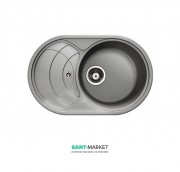 Мойка для кухни Adamant Shell 775х495 мм искусственный гранит серый 4824296101804