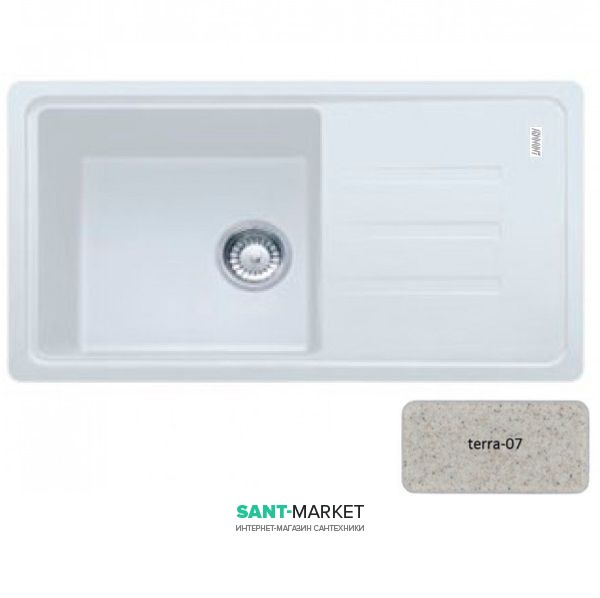 Мийка для кухні Adamant Slim Long 780х435 мм штучний граніт терра 4824296101707