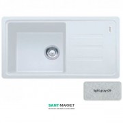 Мойка для кухни Adamant Slim Long 780х435 мм искусственный гранит светло-серый 4824296101709