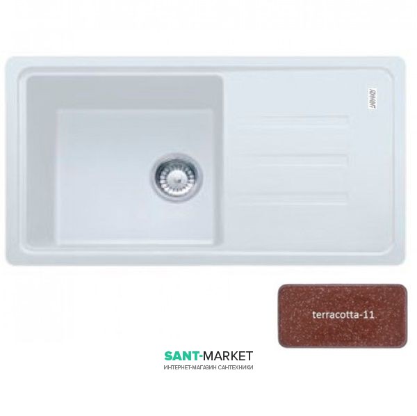 Мийка для кухні Adamant Slim Long 780х435 мм штучний граніт terracotta 4824296101711