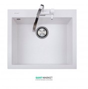 Мойка для кухни Adamant Univer 560х500 мм искусственный гранит белый 4824296102101