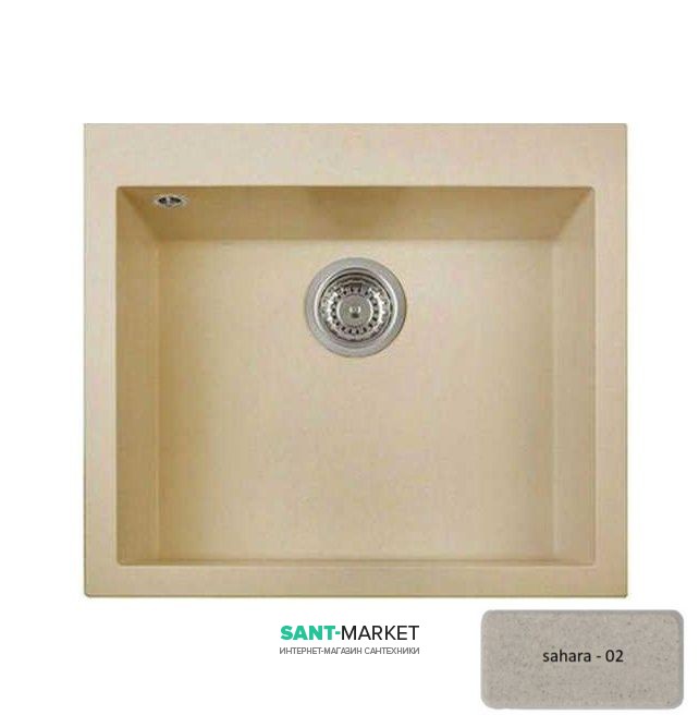 Мийка для кухні Adamant Univer 560х500 мм штучний граніт сахара 4824296102102