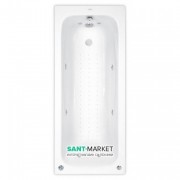 Ванна аеро- та гідромасажна акрилова прямокутна PoolSpa Klio 170х70 система Economy 2 білий PHPA410SO2C0000