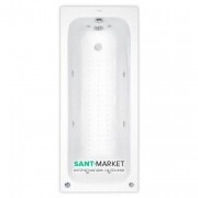 Ванна аеро- та гідромасажна акрилова прямокутна PoolSpa Klio 170х70 система Smart 2 білий PHPA410ST2C0000