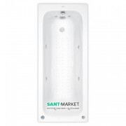 Ванна аеро- та гідромасажна акрилова прямокутна PoolSpa Klio 170х70 система Titanium білий PHPA410STTC0000